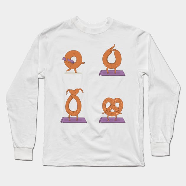 Donut give up, get in shape! Long Sleeve T-Shirt by RiLi